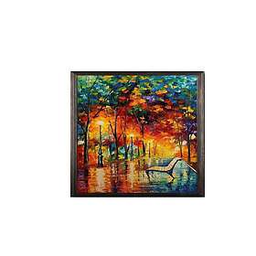 Dekorativ inramad målning 35x50 cm Flerfärgad 828BSG4133