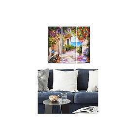 Dekorativ MDF-målning 3-Delar 20x50 cm Flerfärgad 553BNC3549