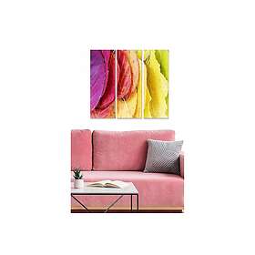Dekorativ MDF-målning 3-Delar 20x50 cm Flerfärgad 553BNC3594