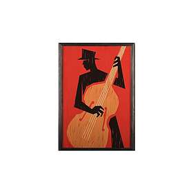 Dekorativ inramad målning 35x50 cm Flerfärgad 828BSG4187