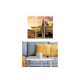 Dekorativ MDF-målning 3-Delar 20x50 cm Flerfärgad 553BNC3639
