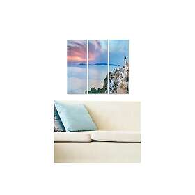 Dekorativ MDF-målning 3-Delar 20x50 cm Flerfärgad 553BNC2896