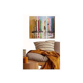 Dekorativ MDF-målning 3-Delar 20x50 cm Flerfärgad 553BNC2940