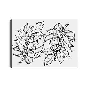 Dekorativ Canvastavla 30x40 cm Vit|Svart 454MND1124