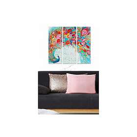 Dekorativ MDF-målning 3-Delar 20x50 cm Flerfärgad 553BNC3530