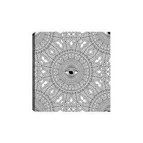 Dekorativ Canvastavla 30x30 cm Vit|Svart 454MND1179