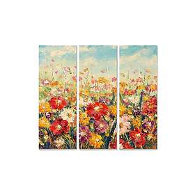 Dekorativ MDF-målning 3-Delar 20x50 cm Flerfärgad 553BNC3466