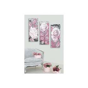 Dekorativ MDF-målning 3-Delar 20x50 cm Flerfärgad 537MRV5119