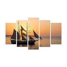 Dekorativ MDF-målning 5-Delar 20x60 cm Flerfärgad 232MLD1927