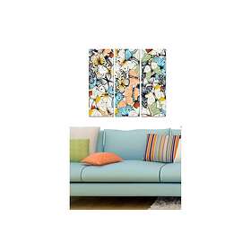 Dekorativ MDF-målning 3-Delar 20x50 cm Flerfärgad 553BNC3453