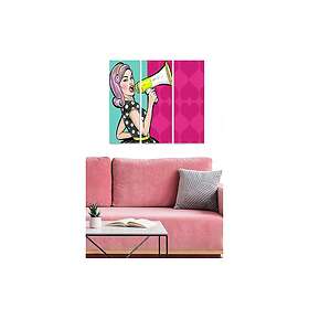 Dekorativ MDF-målning 3-Delar 20x50 cm Flerfärgad 553BNC3599