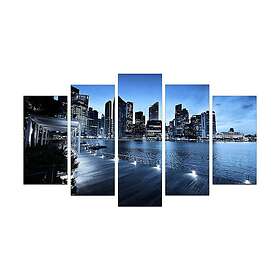 Dekorativ MDF-målning 5-Delar 20x60 cm Flerfärgad 232MLD1934