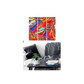 Dekorativ MDF-målning 3-Delar 20x50 cm Flerfärgad 553BNC3146