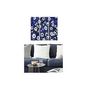 Dekorativ MDF-målning 3-Delar 20x50 cm Flerfärgad 553BNC3152