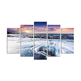 Dekorativ MDF-målning 5-Delar 20x60 cm Flerfärgad 232MLD2910