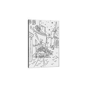 Dekorativ Canvastavla 30x40 cm Vit|Svart 454MND1191