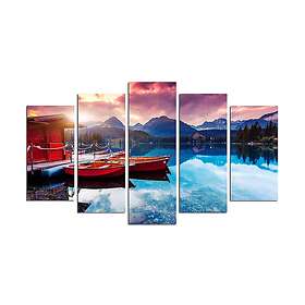 Dekorativ MDF-målning 5-Delar 20x60 cm Flerfärgad 232MLD2909