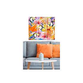 Dekorativ MDF-målning 3-Delar 20x50 cm Flerfärgad 553BNC2981