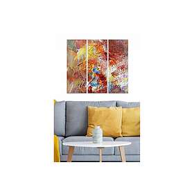 Dekorativ MDF-målning 3-Delar 20x50 cm Flerfärgad 553BNC3743