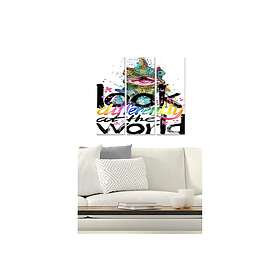 Dekorativ MDF-målning 3-Delar 20x50 cm Flerfärgad 553BNC3310