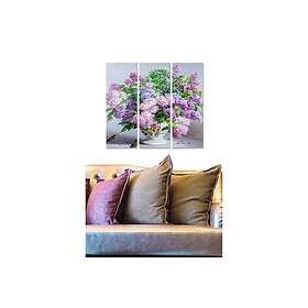 Dekorativ MDF-målning 3-Delar 20x50 cm Flerfärgad 553BNC3316