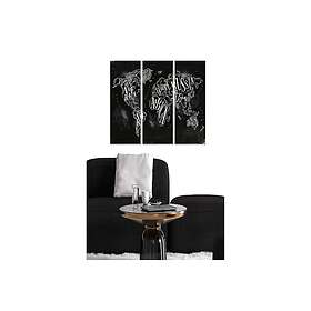 Dekorativ MDF-målning 3-Delar 20x50 cm Flerfärgad 553BNC3304