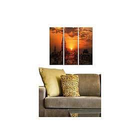 Dekorativ MDF-målning 3-Delar 20x50 cm Flerfärgad 553BNC3256