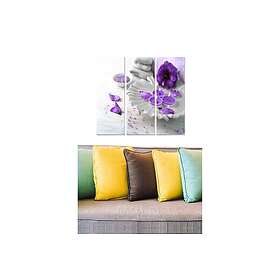 Dekorativ MDF-målning 3-Delar 20x50 cm Flerfärgad 553BNC3663