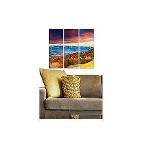 Dekorativ MDF-målning 3-Delar 20x50 cm Flerfärgad 553BNC3688