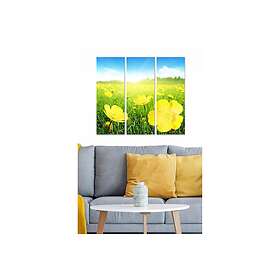 Dekorativ MDF-målning 3-Delar 20x50 cm Flerfärgad 553BNC3764