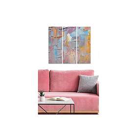 Dekorativ MDF-målning 3-Delar 20x50 cm Flerfärgad 553BNC3254