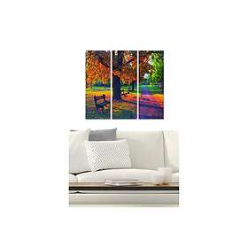 Dekorativ MDF-målning 3-Delar 20x50 cm Flerfärgad 553BNC3696