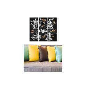 Dekorativ MDF-målning 3-Delar 20x50 cm Flerfärgad 553BNC3232
