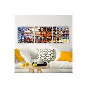 Dekorativ Canvastavla 3-Delar 30x30 cm Flerfärgad 564RMY1326