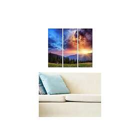Dekorativ MDF-målning 3-Delar 20x50 cm Flerfärgad 553BNC3781