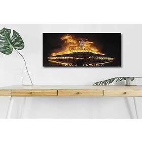 Dekorativ Canvastavla med LED 45x70 cm Flerfärgad 254LED4375