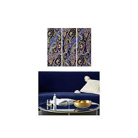 Dekorativ MDF-målning 3-Delar 20x50 cm Flerfärgad 553BNC3748