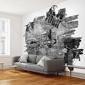 Arkiio Fototapet Black And White New York Collage Black-and-white collage 200x154 A3-LFTNT0682