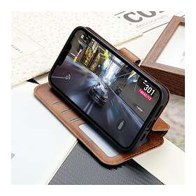 Boom iPhone 14 Pro Plånboksfodral Calfskin Brun