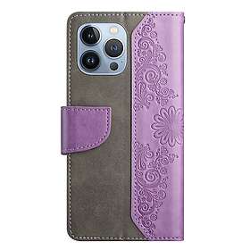 PRO Fjärilar iPhone 13 Plånboksfodral Lila