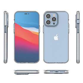 Spring iPhone 14 Pro Max Skal Silicone med Ram Ljusblå