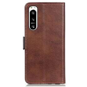 Xperia 5 IV Plånboksfodral PU Läder Brun