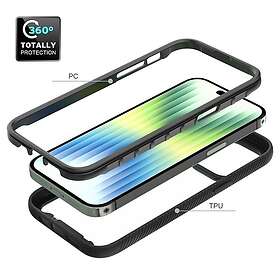 Shockproof iPhone 14 Pro Skal Acrylic Svart