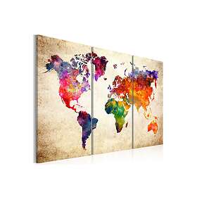 Tavla The World's Map In Watercolor 120x80 sp. z o. TM-N6259-DKX