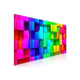 Tavla Colourful Cubes 5 Parts Narrow 225x90 sp. z o. TM-N8139-DKX