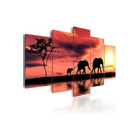 Tavla African Elephants Family 200x100 sp. z o. TM-N1548-DKX