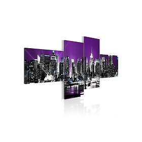 Tavla New York On A Violet Background 100x45 sp. z o. TM-N1429