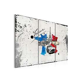 Tavla Franska Resenären Triptych 60x40 sp. z o. TM-N2110
