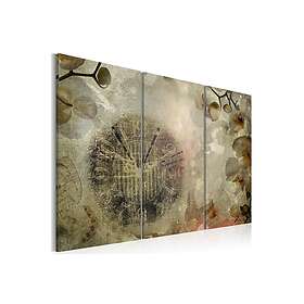 Tavla Clock And Orchid Triptych 60x40 Artgeist sp. z o. TM-N2218