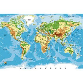 Dimex Tapet World Map 375x250 cm MS-5-0261